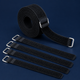 YMARCLUX 1"x32ft Hook and Loop Straps with 50 Metal Buckles, Adjustable Fastening Cable St